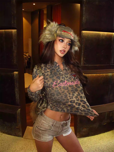 Leopard slim fit(Pre-sale) / XS