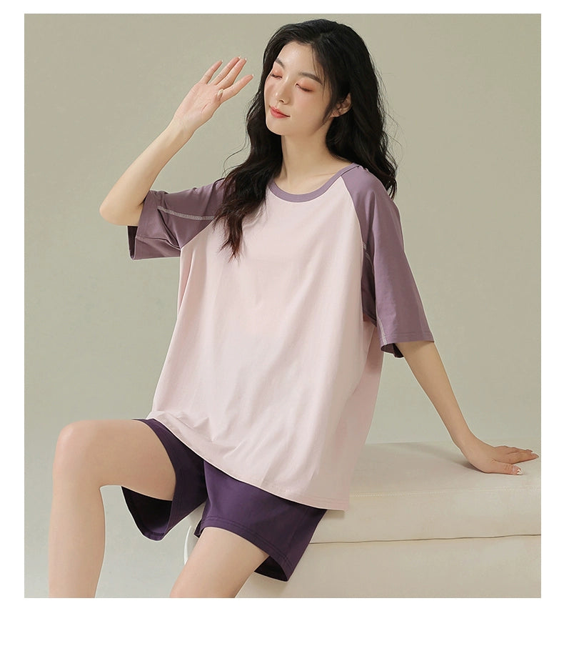 Solid Color Cool Modal Pajamas Set