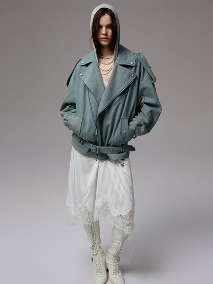 Washed Vintage Denim Jacket - CHINASQUAD