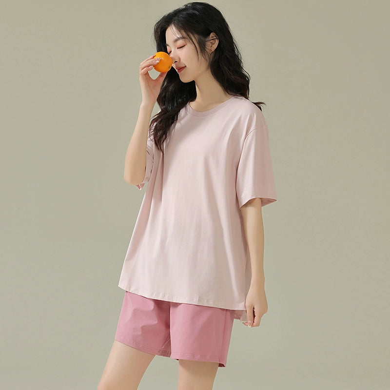 Solid Color Cool Modal Pajamas Set