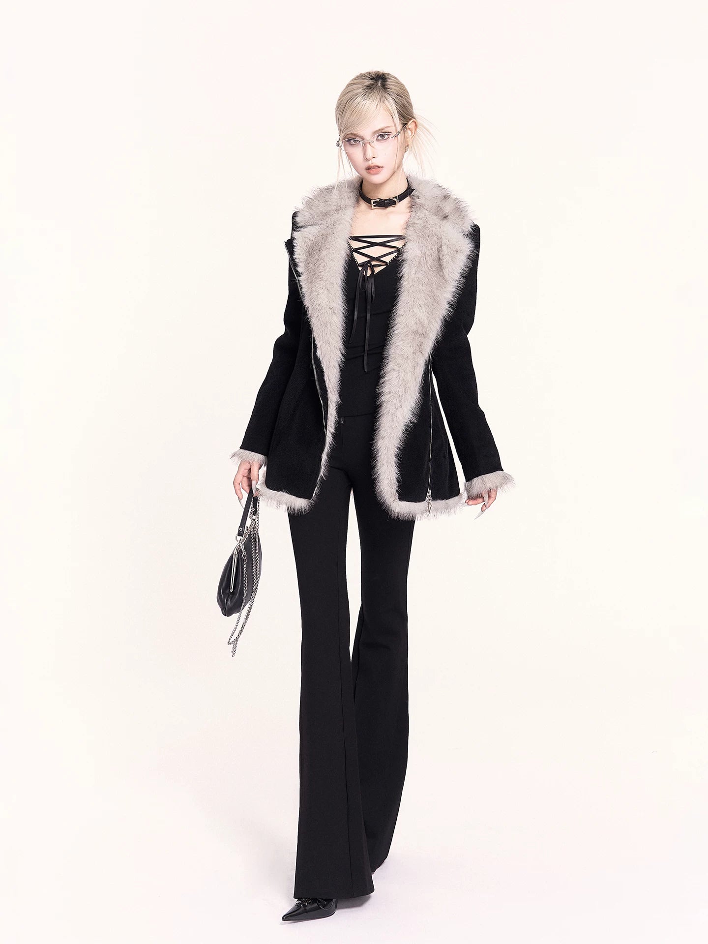 Faux-Layered Fleece-Lined Slim-Fit Base Layer