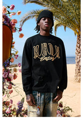 Embroidered Crew Neck Sweatshirt - CHINASQUAD