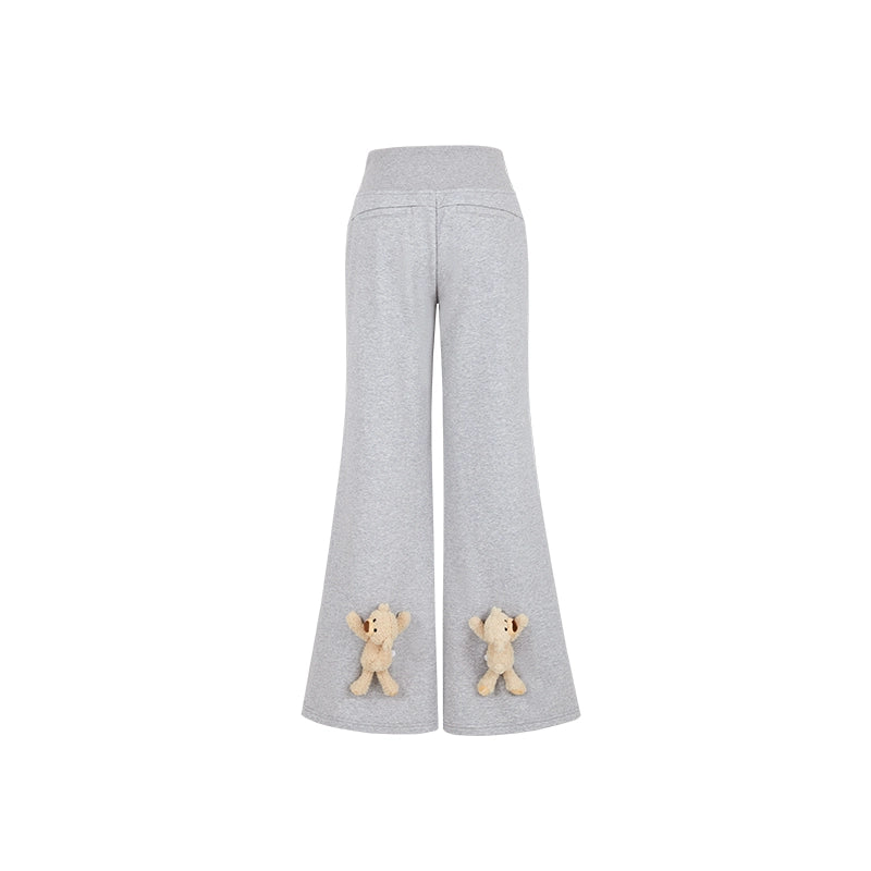 High-Waist Flared Sweatpants