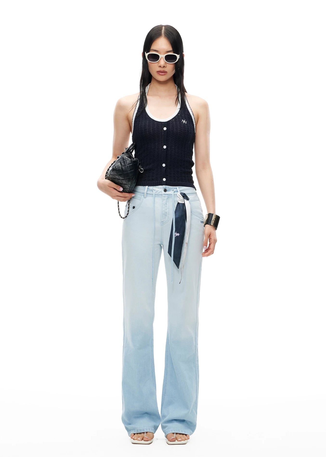 Summer Vacation Slim Straight Hemp Denim