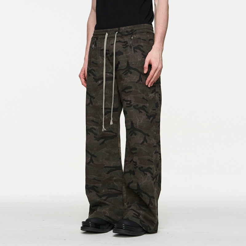 Drawstring Straight-Leg Pants - CHINASQUAD