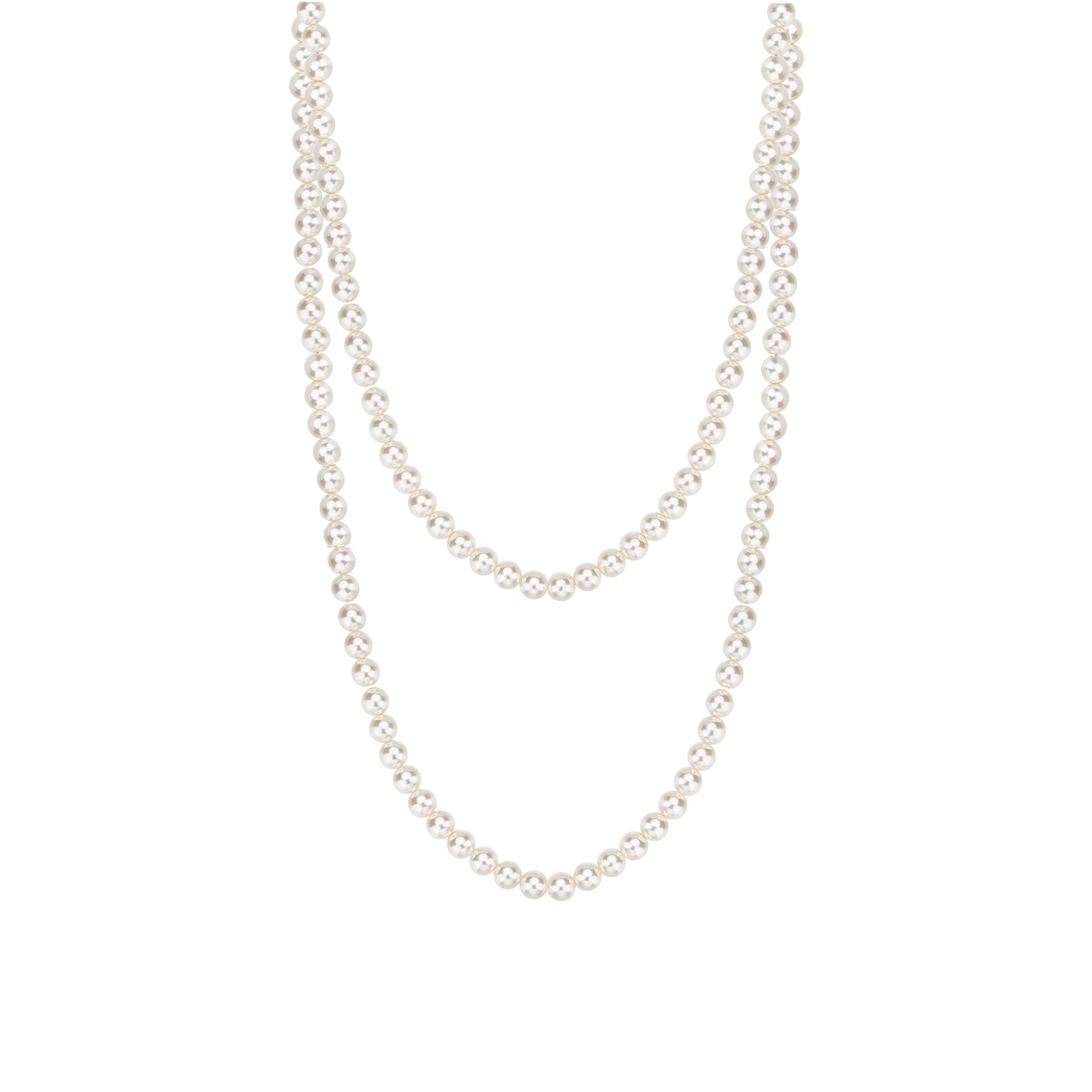 Layered Pearl Long Necklace