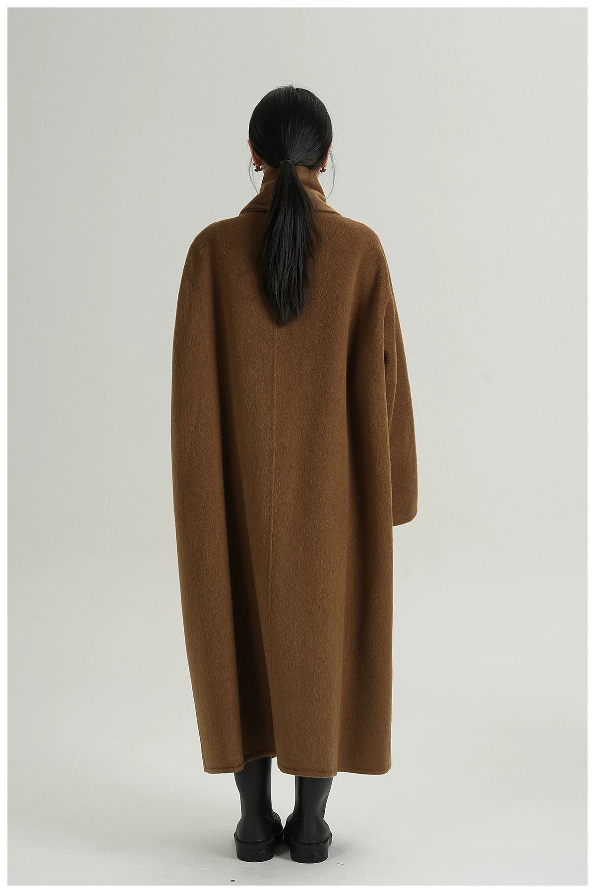 Oversized Double-Faced Wool Long Coat