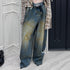 Heavy-Duty Distressed Denim Jeans - CHINASQUAD