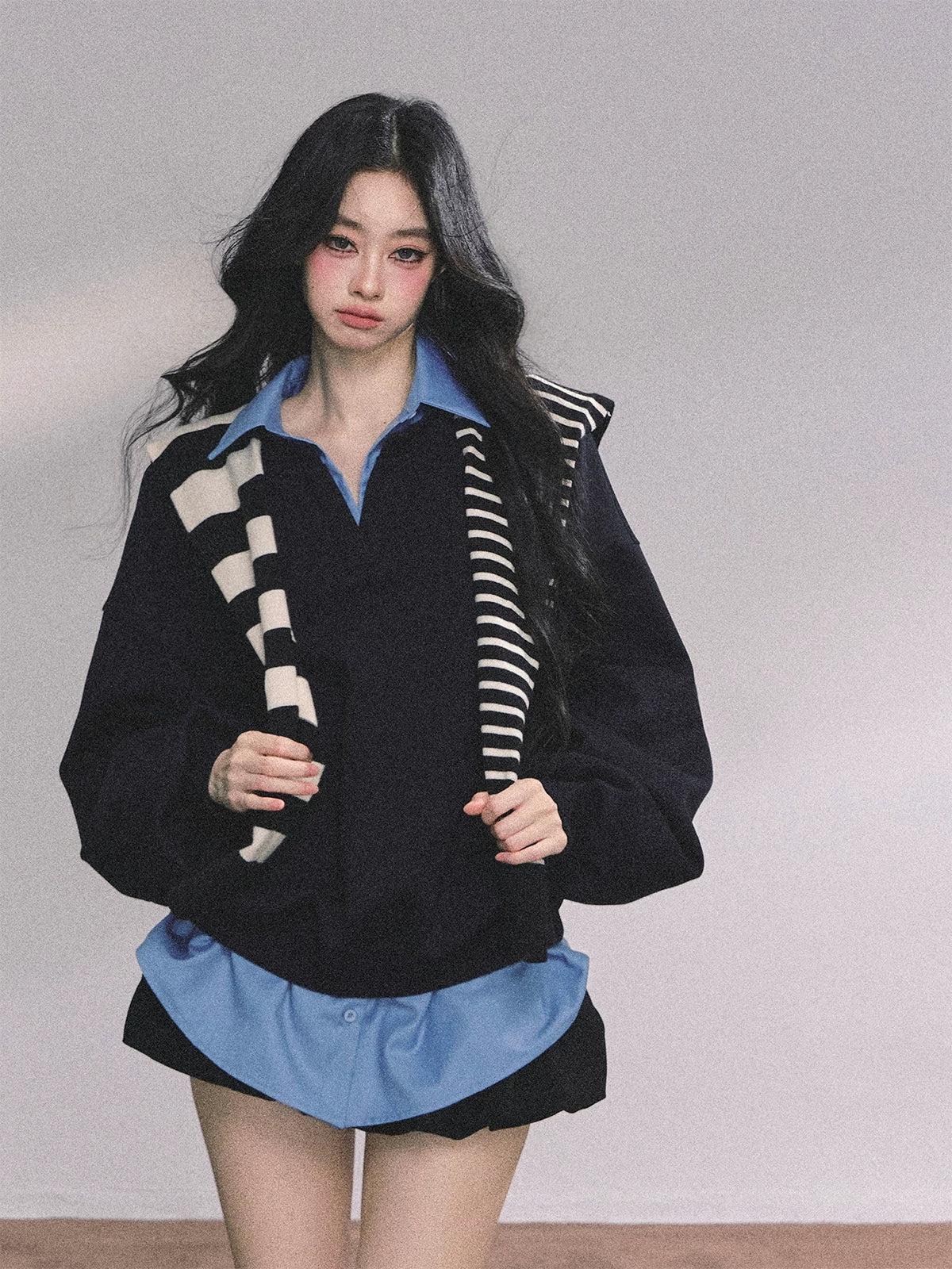 Two-Piece American Oversized Sweatshirt