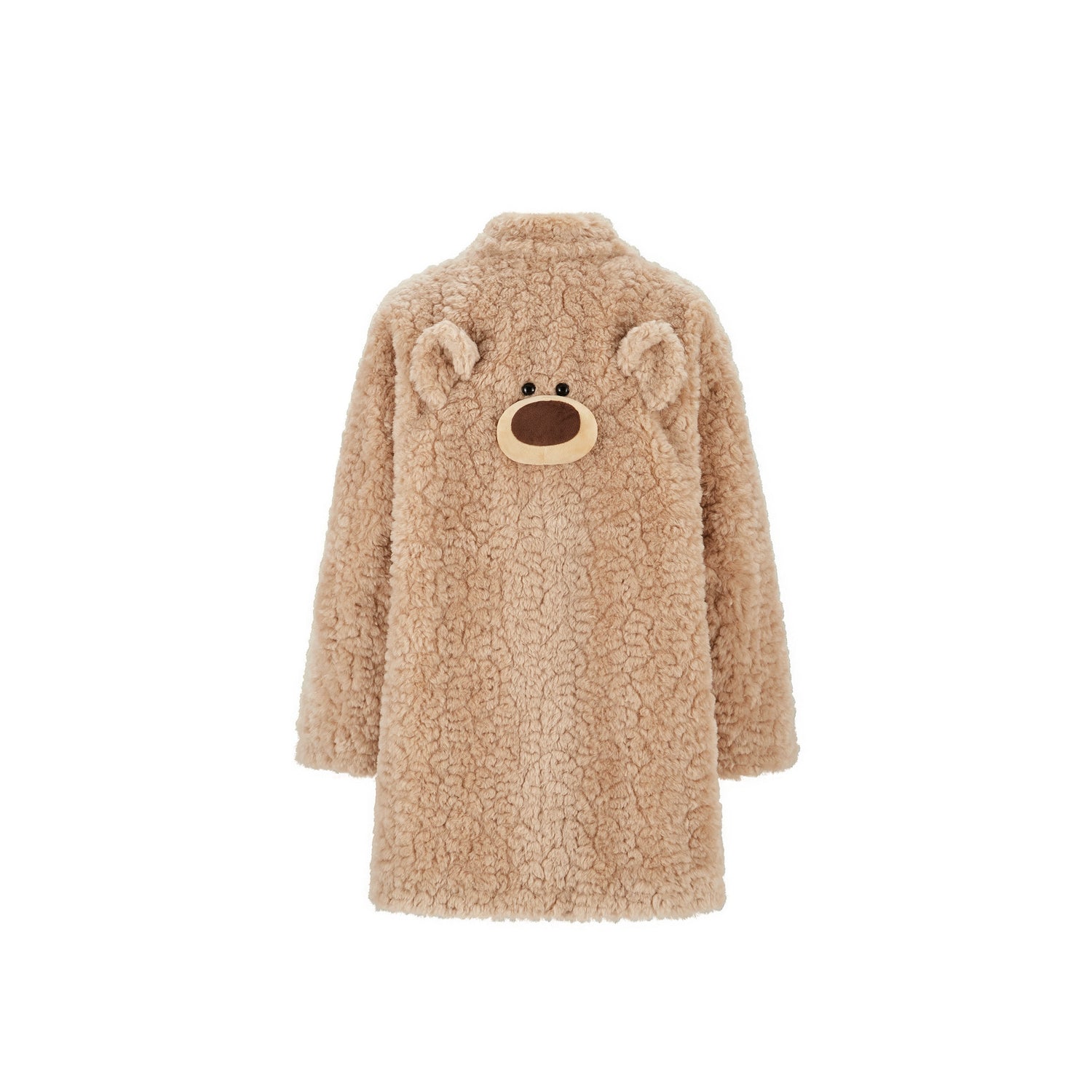 Back-Detail Mid-Length Puffer Coat