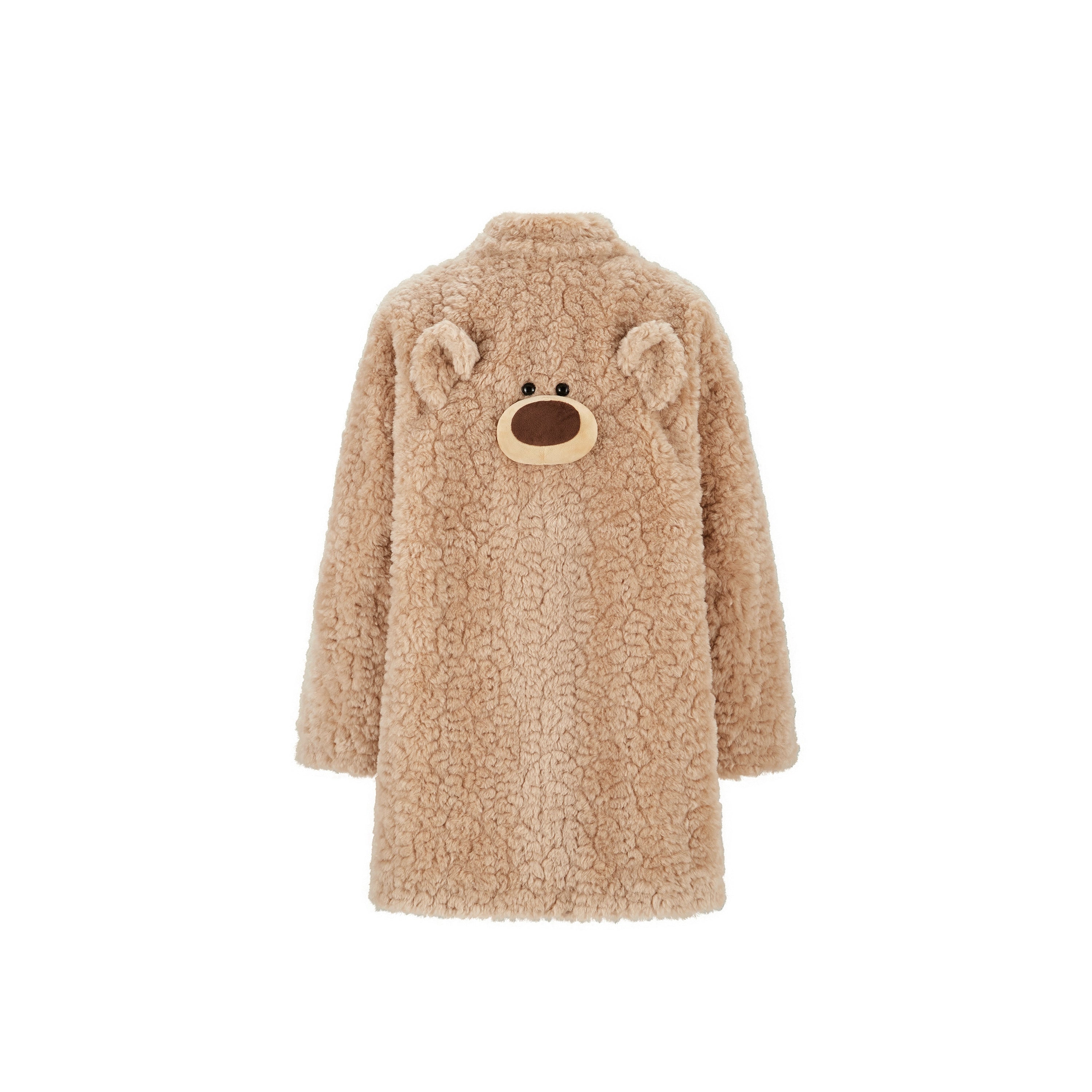 Back-Detail Mid-Length Puffer Coat