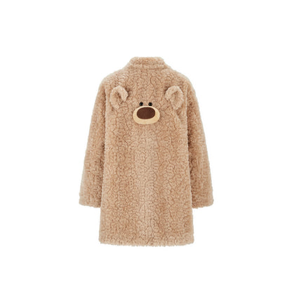 Back-Detail Mid-Length Puffer Coat