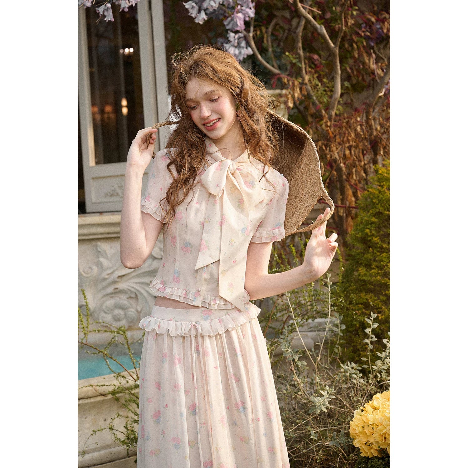 Island Holiday Chiffon Printed Set