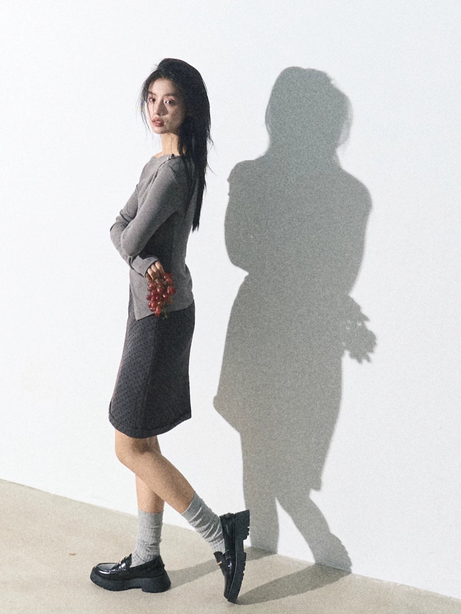 One-Shoulder Waist-Defining Knit Base Layer