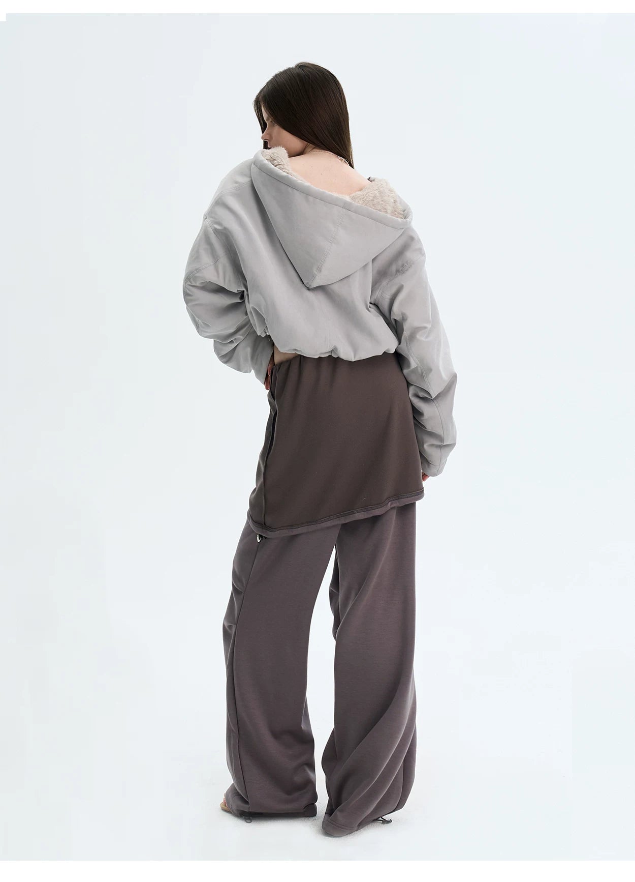 Retro Eco Faux-Fur Cropped Hooded Parka