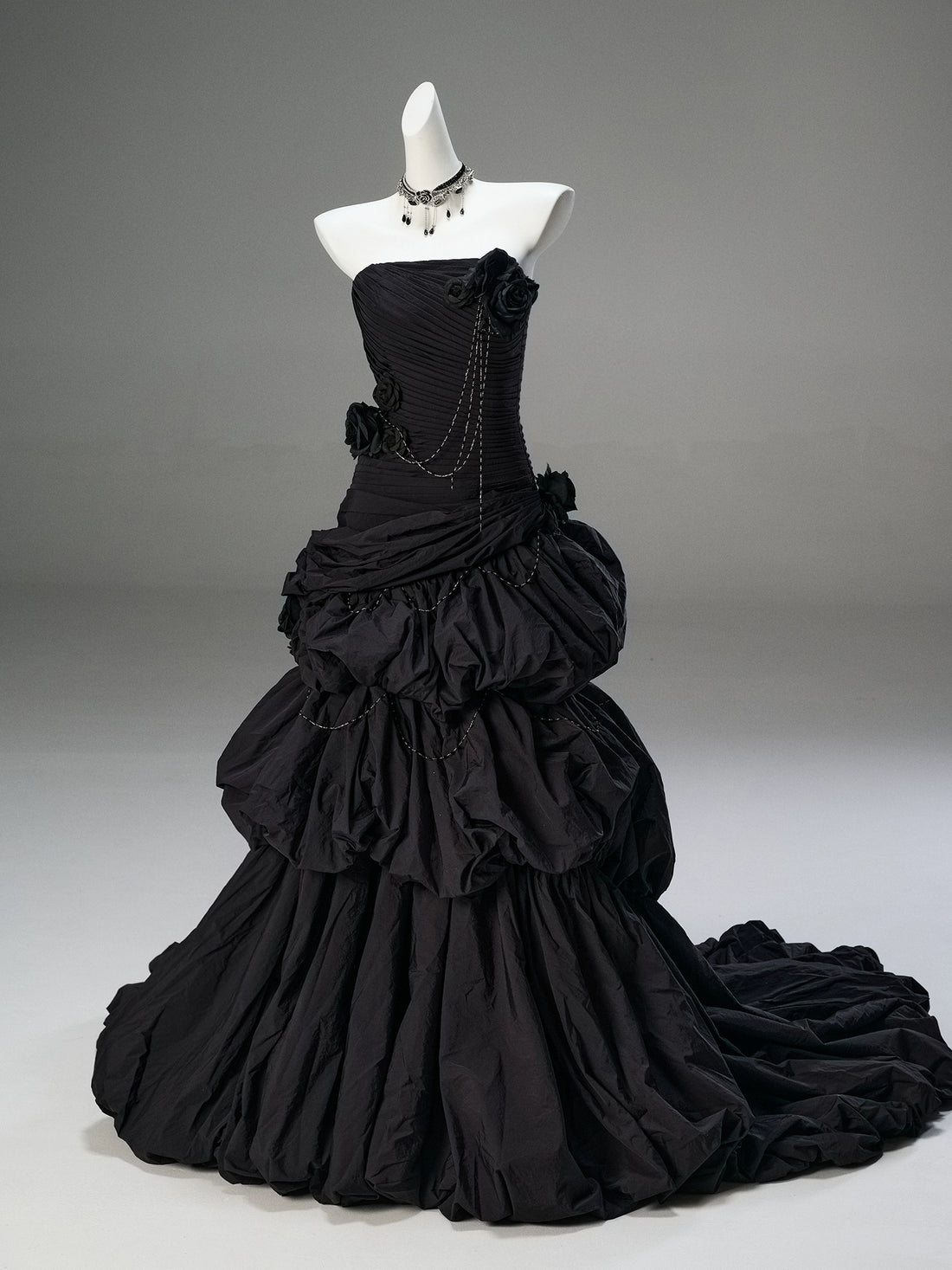 Black Hyacinth Couture Gown