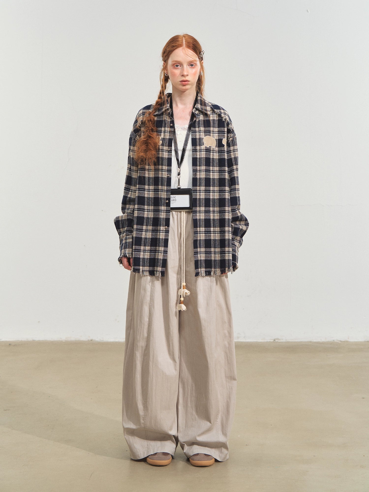 Loose Casual Wide-Leg Scimitar Pants