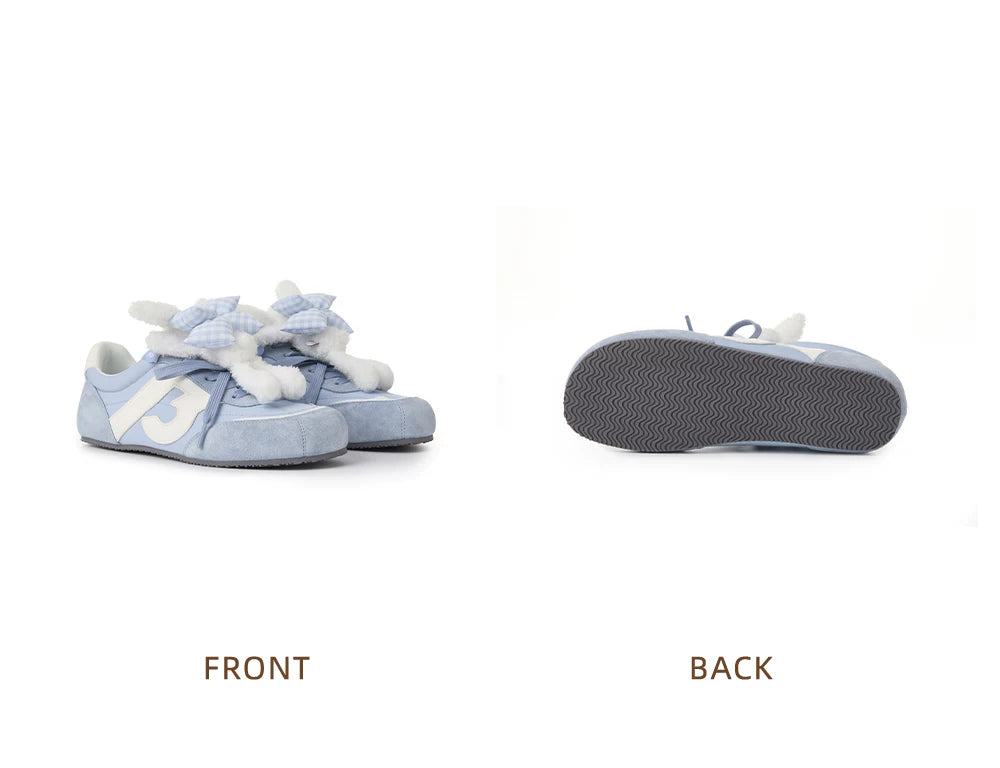 Bear Plush Casual Sneakers