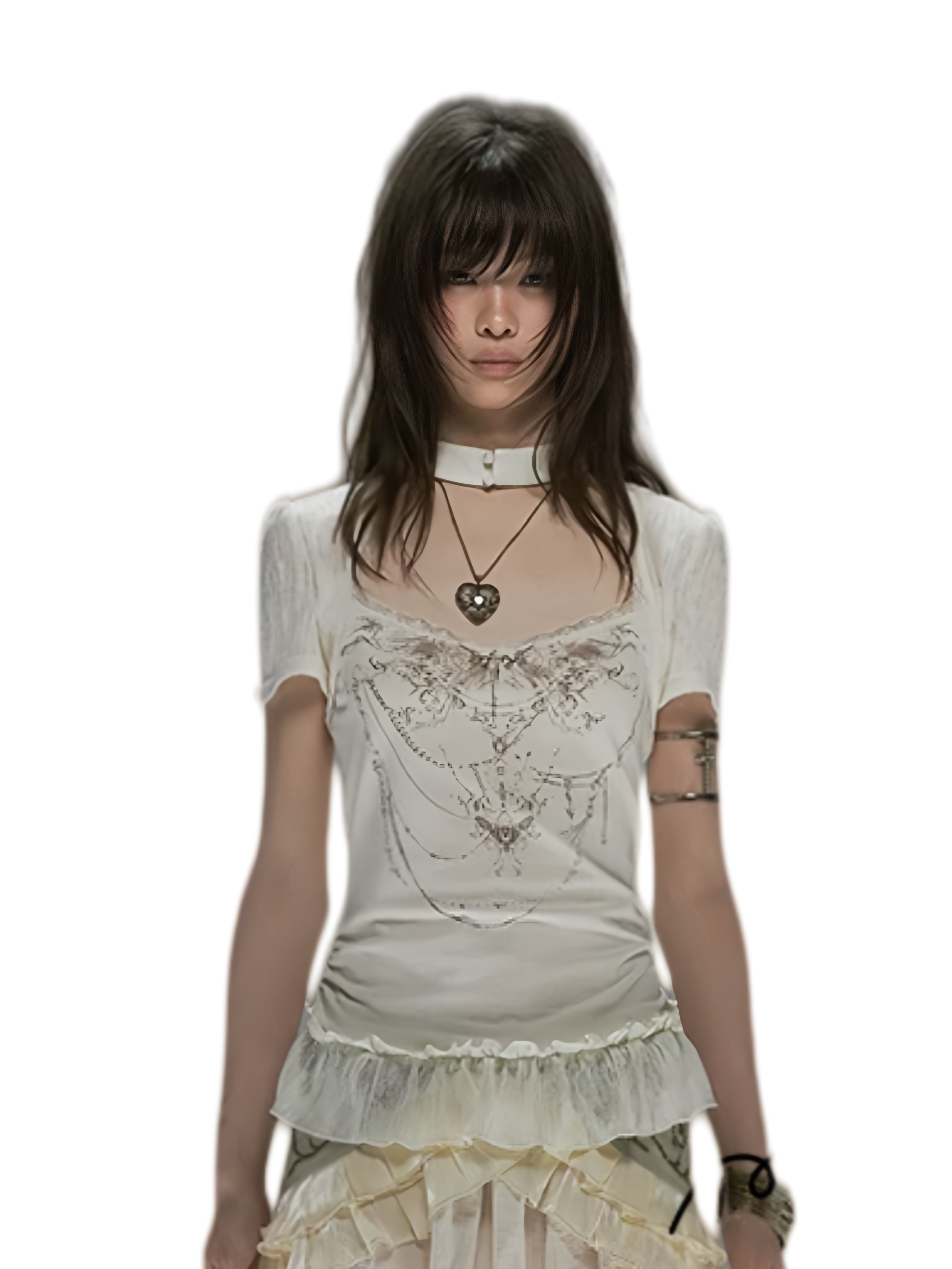 Cest Nous Butterbone Gothic Lace Top – T-Shirts &amp; Polos