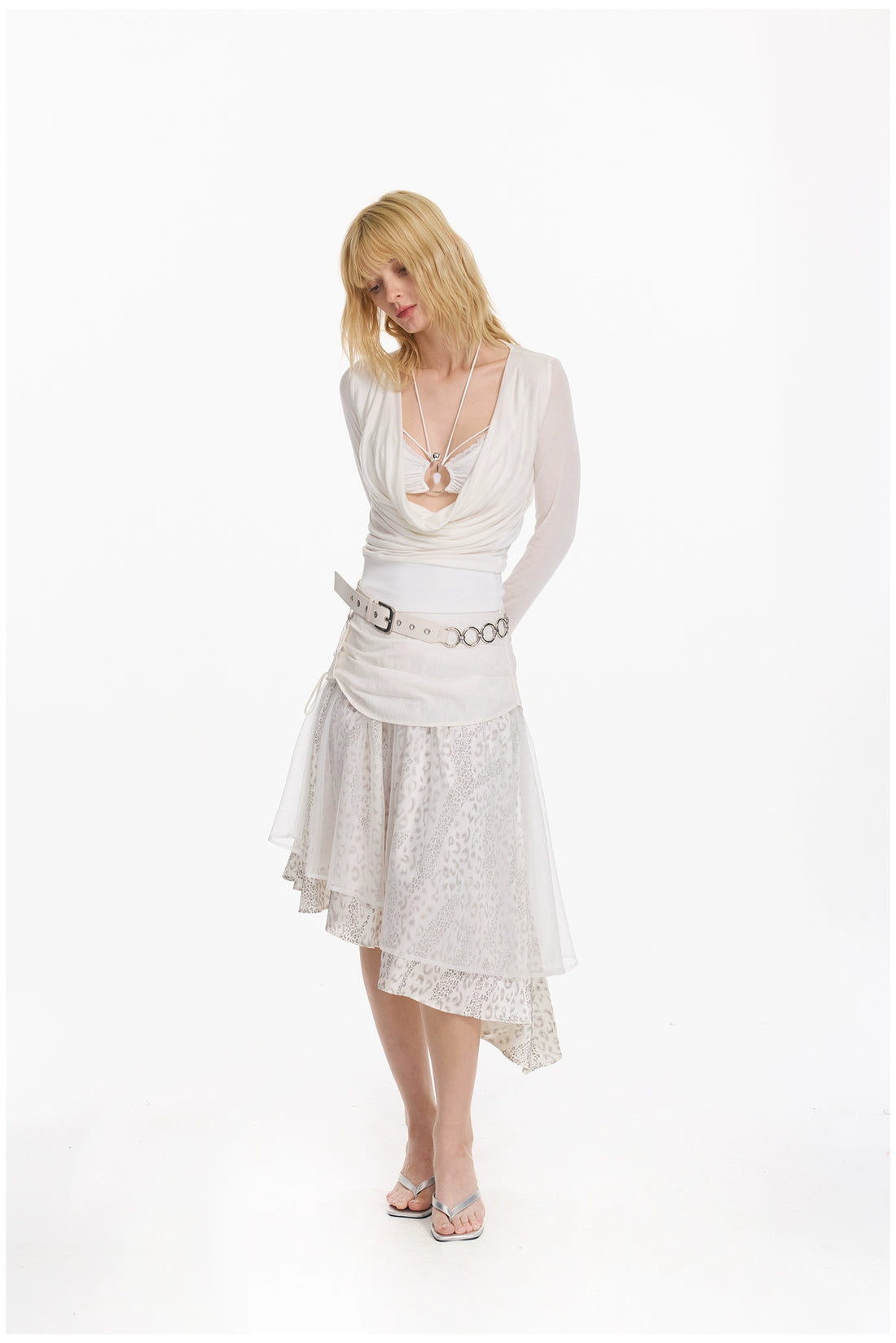 Irregular Leopard Skirt