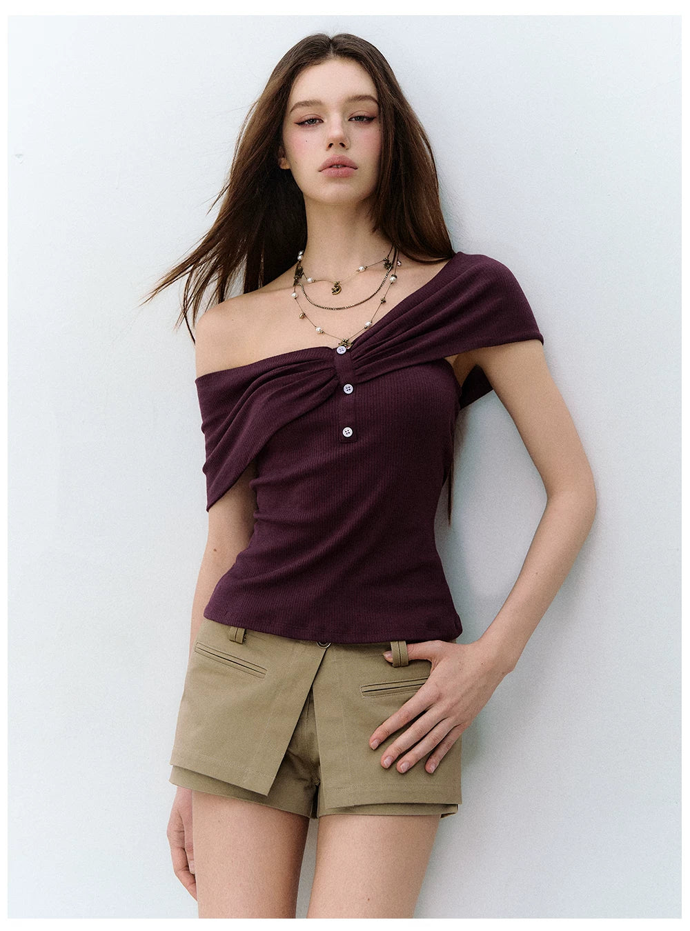 Deconstructed Detachable Layered Cargo Shorts Set