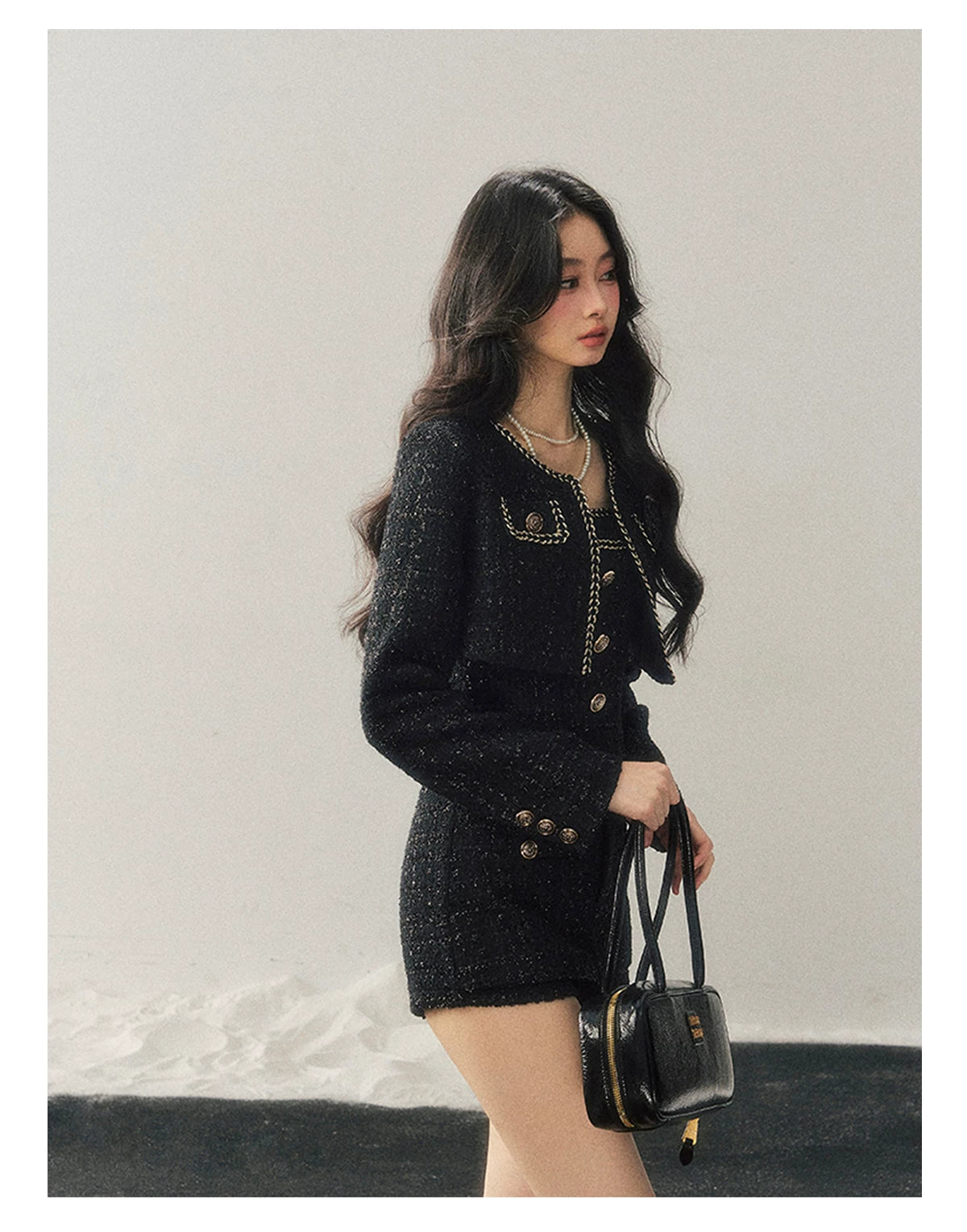 Tweed-Inspired Three-Piece Set