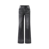 Natural Waist Fitted Straight Jeans - CHINASQUAD