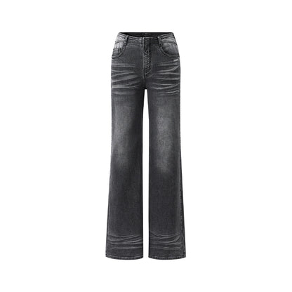 Natural Waist Fitted Straight Jeans - CHINASQUAD
