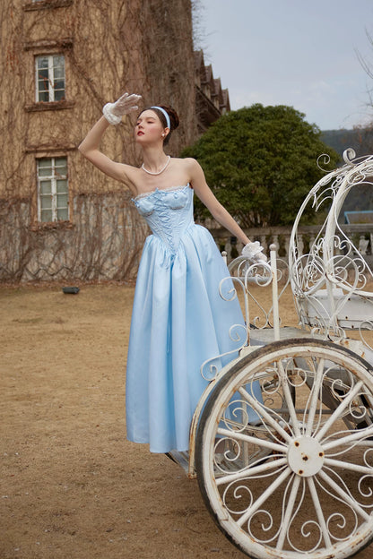 Cinderella Princess Satin Corset Gown