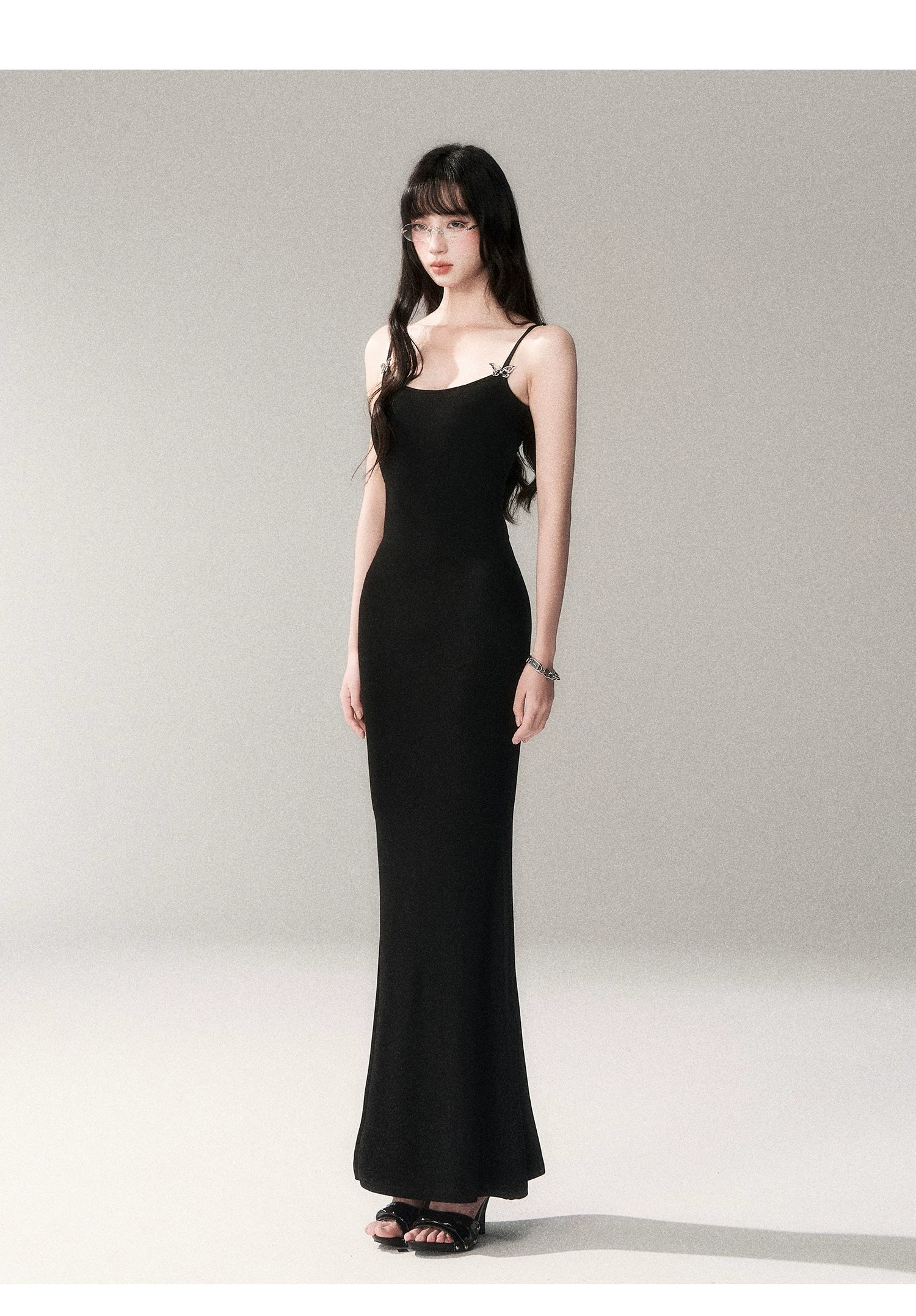 Butterfly Hardware Sculpting Stretch Cami Maxi Dress