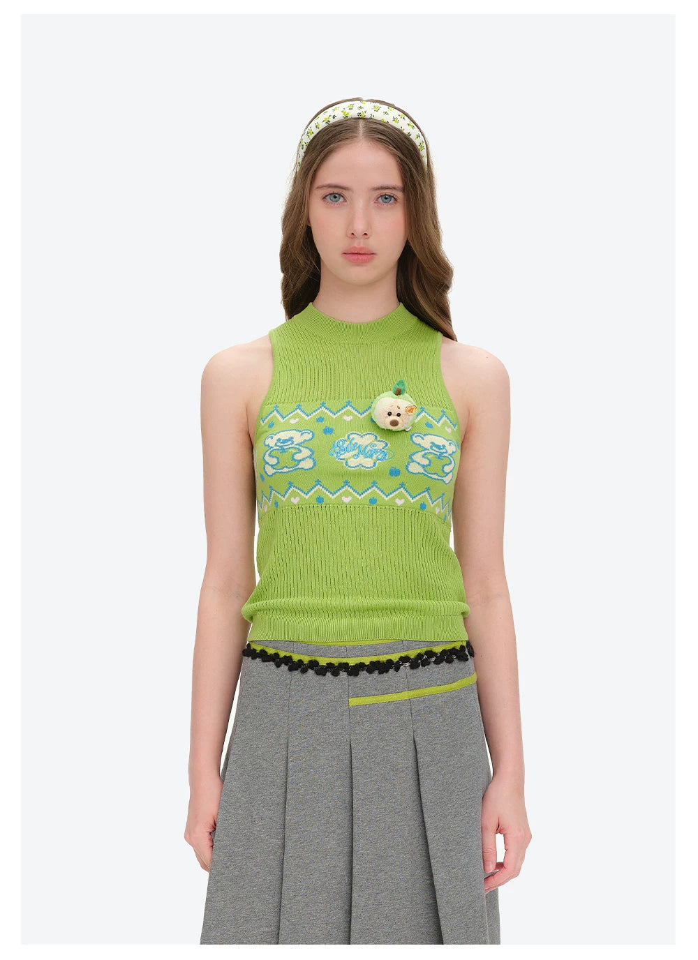 Candy Knit Cropped Vest