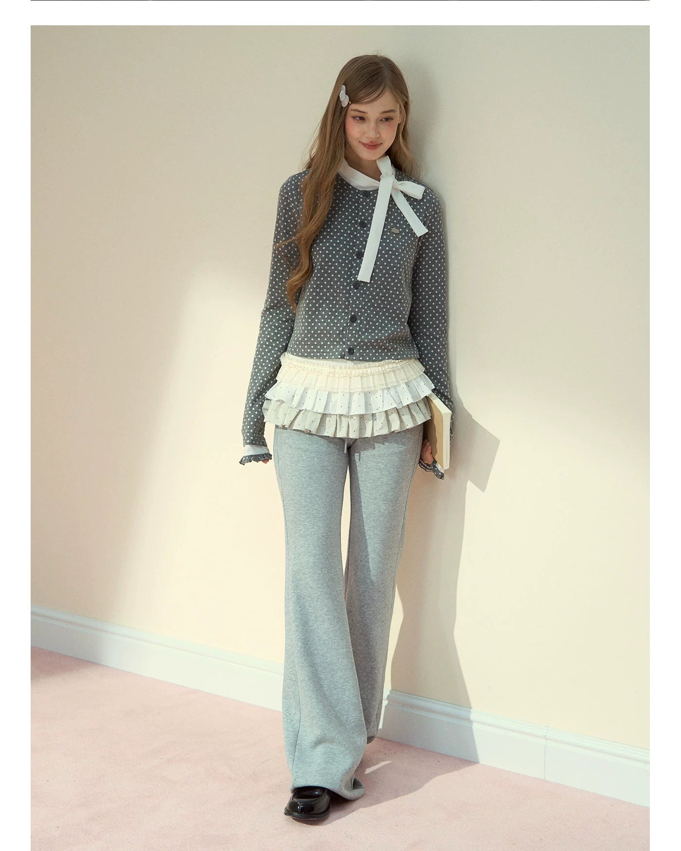 Tiered Polka Dot Layered Skirt - CHINASQUAD