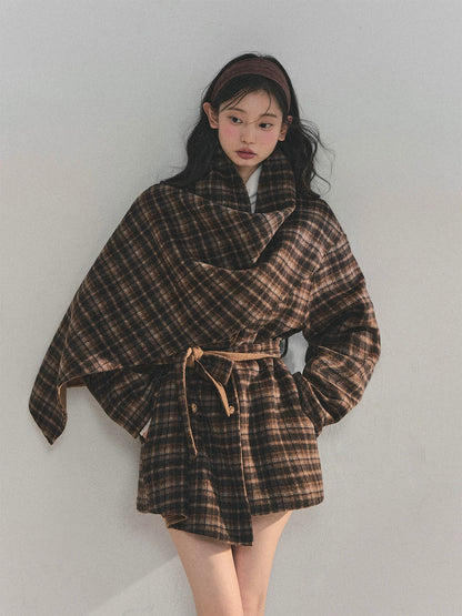 French British-Style Wool Coat