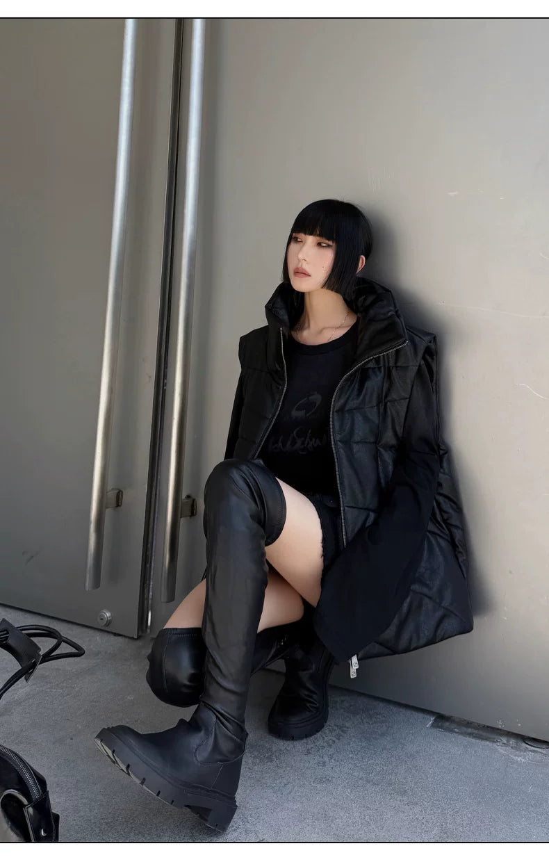 Vintage Washed Spray-Effect Long-Sleeve T-Shirt