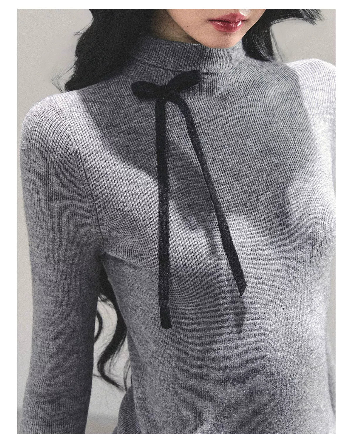 Velvet Touch Mock-Neck Knit Base Layer