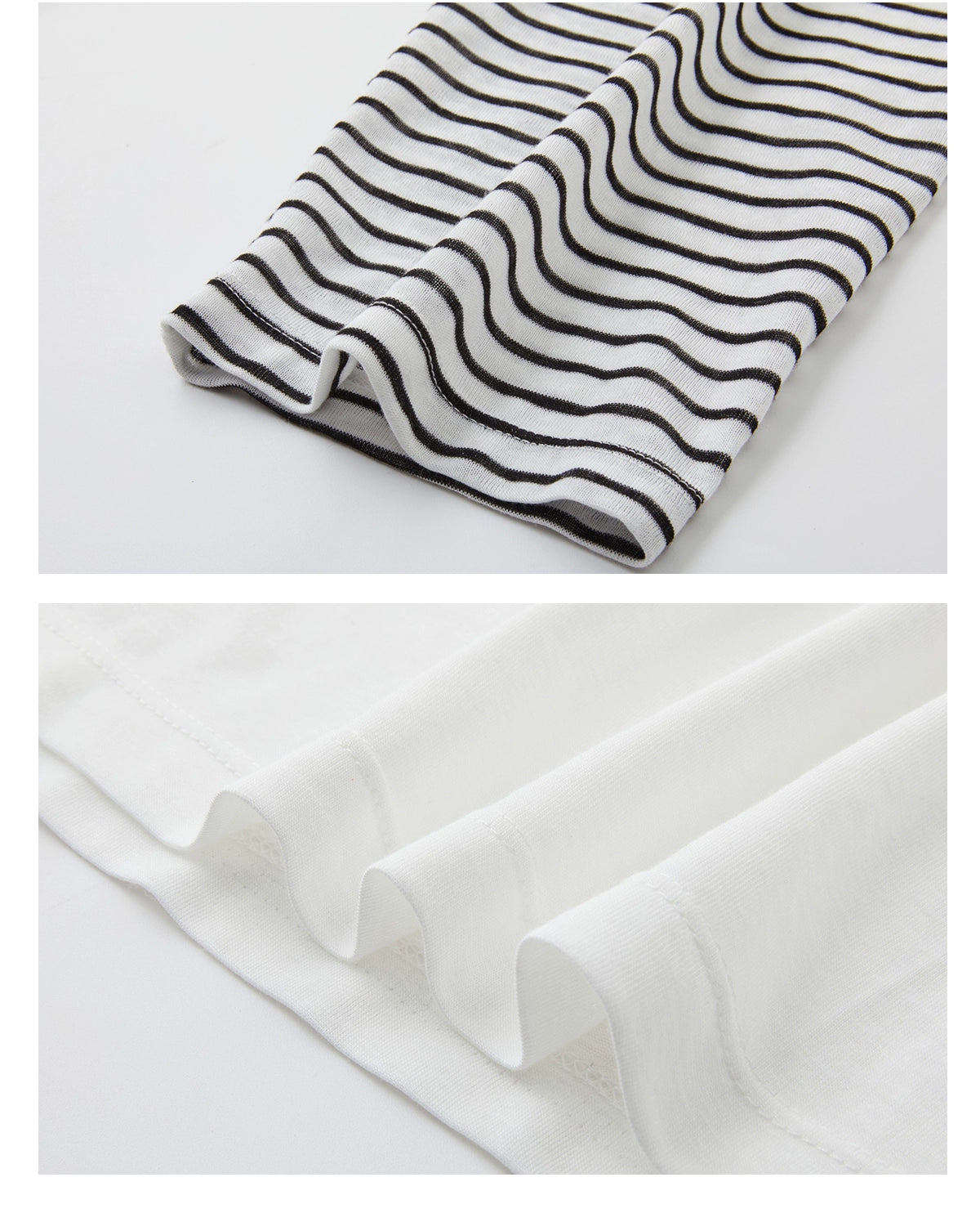 Striped Spliced Sunscreen Cover-up