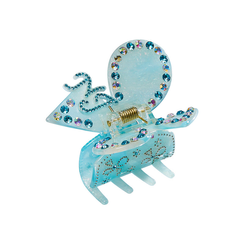 Chloe Crystal Butterfly Claw Clip - CHINASQUAD