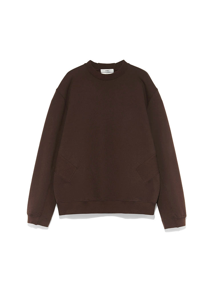 Black &amp; Dark Brown Folded Sweatshirt