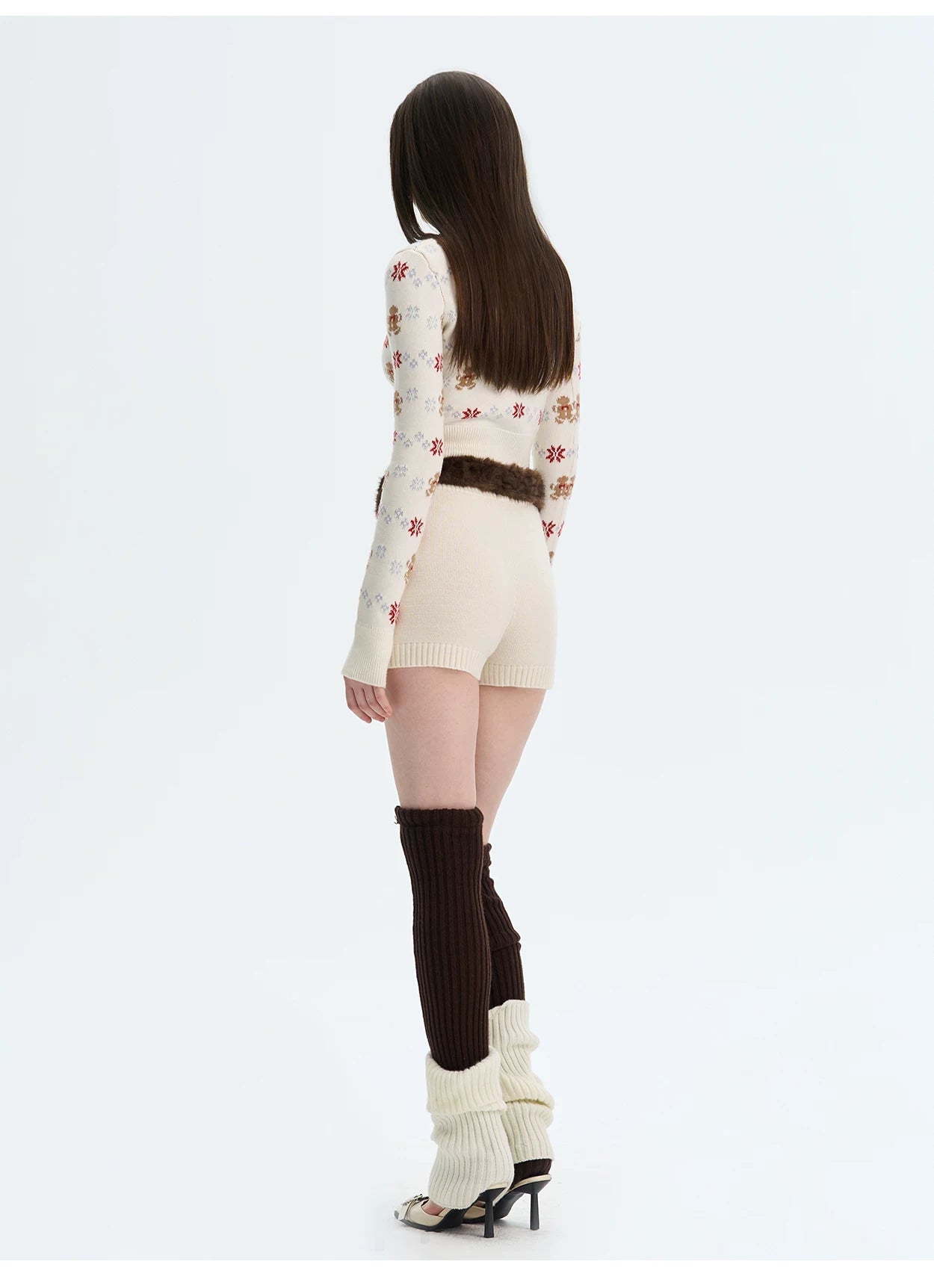 Cashmere-Blend Knit Cardigan Set