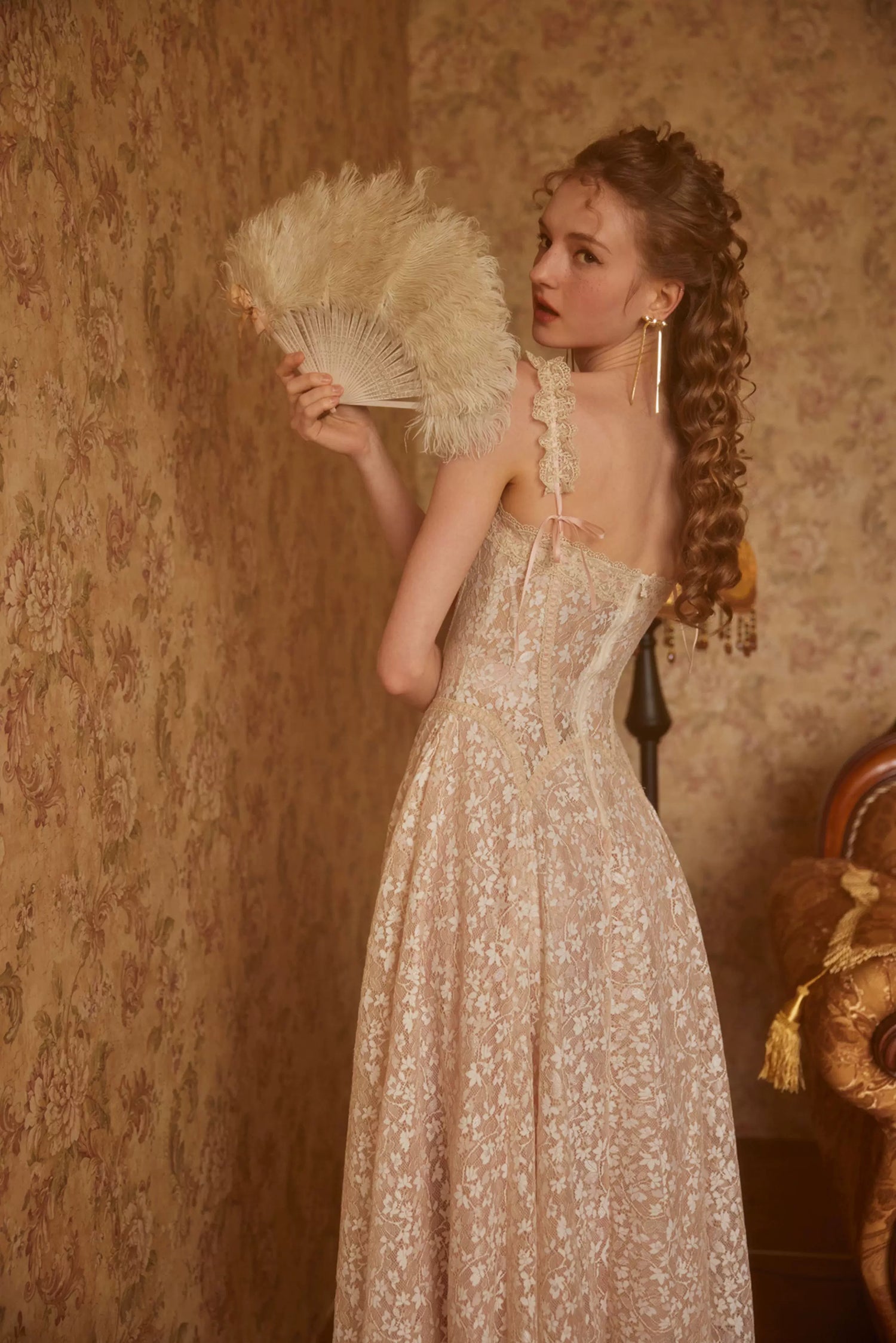 French Heiress Lace Corset Slip Dress