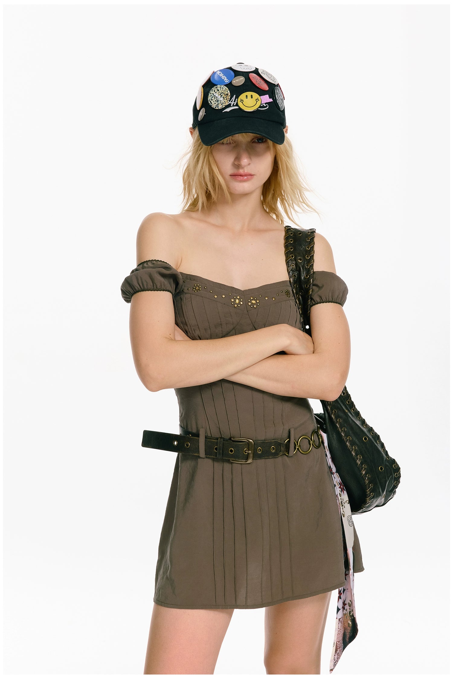 Retro Rivet Ring Punk Belt