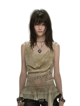 Cest Nous Dyed Chiffon Cowl Tank – Vest & Tank Tops