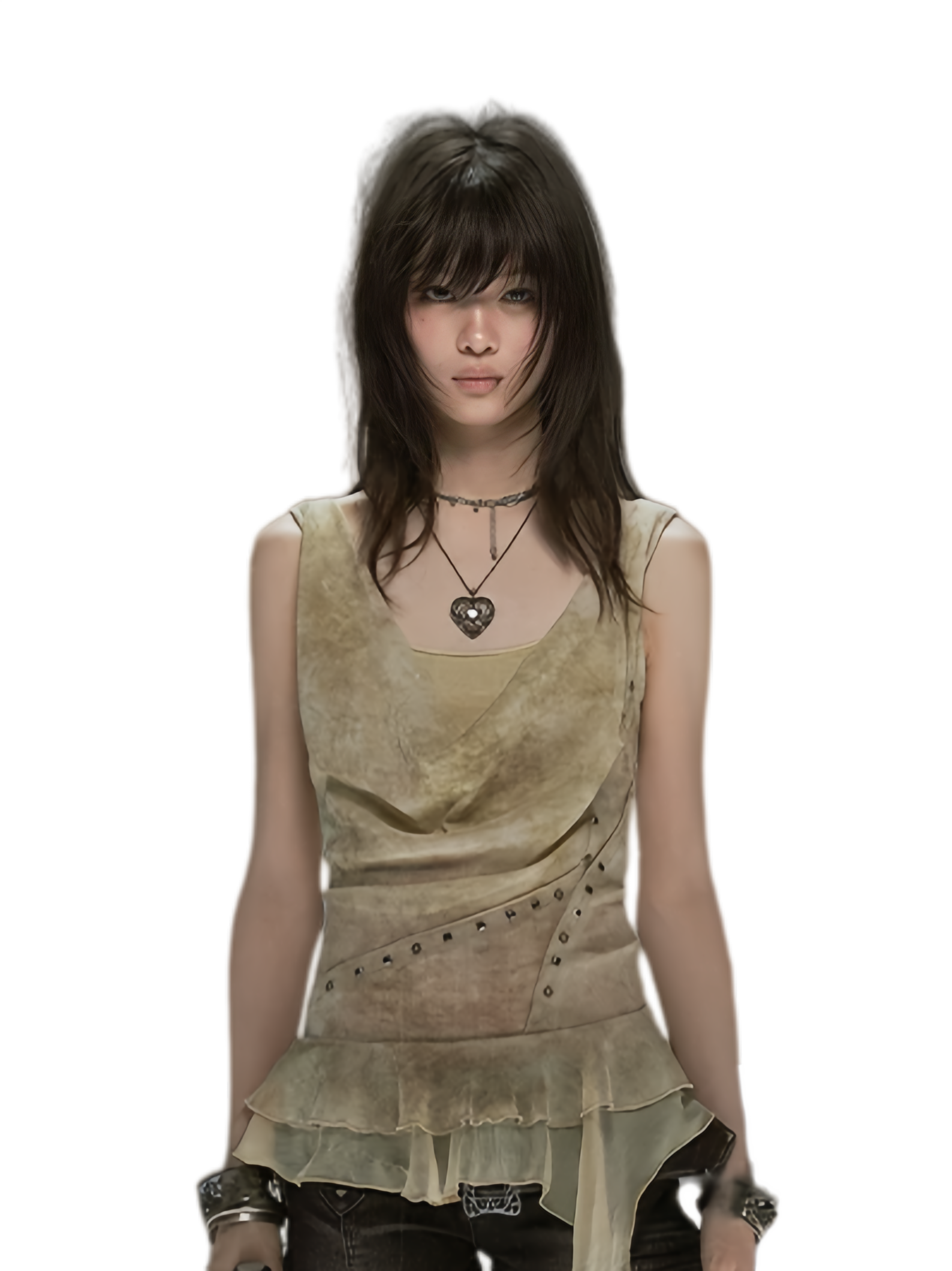 Cest Nous Dyed Chiffon Cowl Tank – Vest &amp; Tank Tops