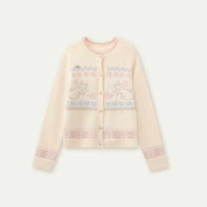 Fair Isle Cat Motif Knit Set