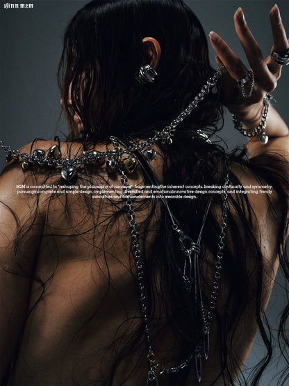 Silver Pearl Layered Necklace