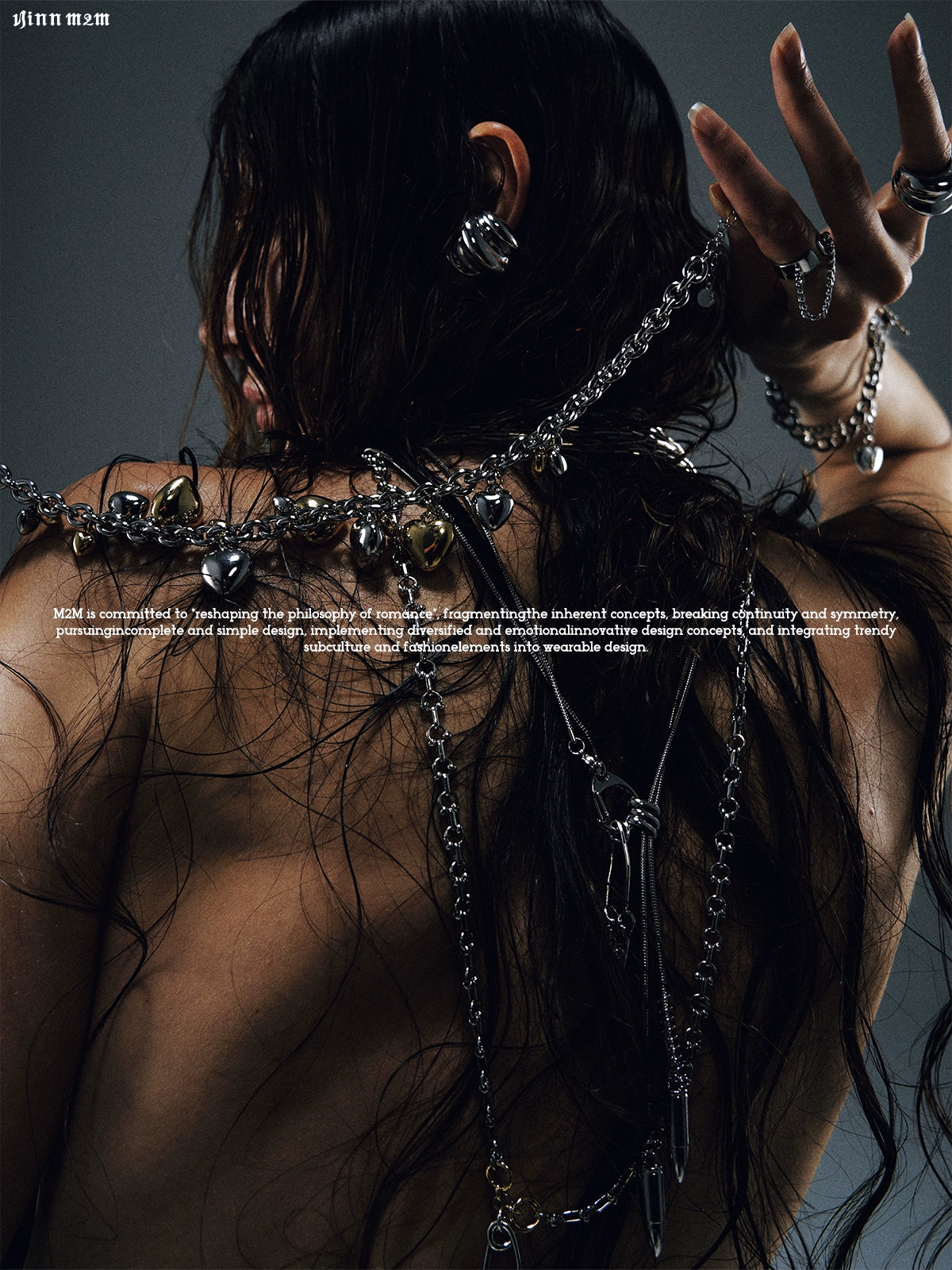 Paperclip Herringbone Stud Earrings