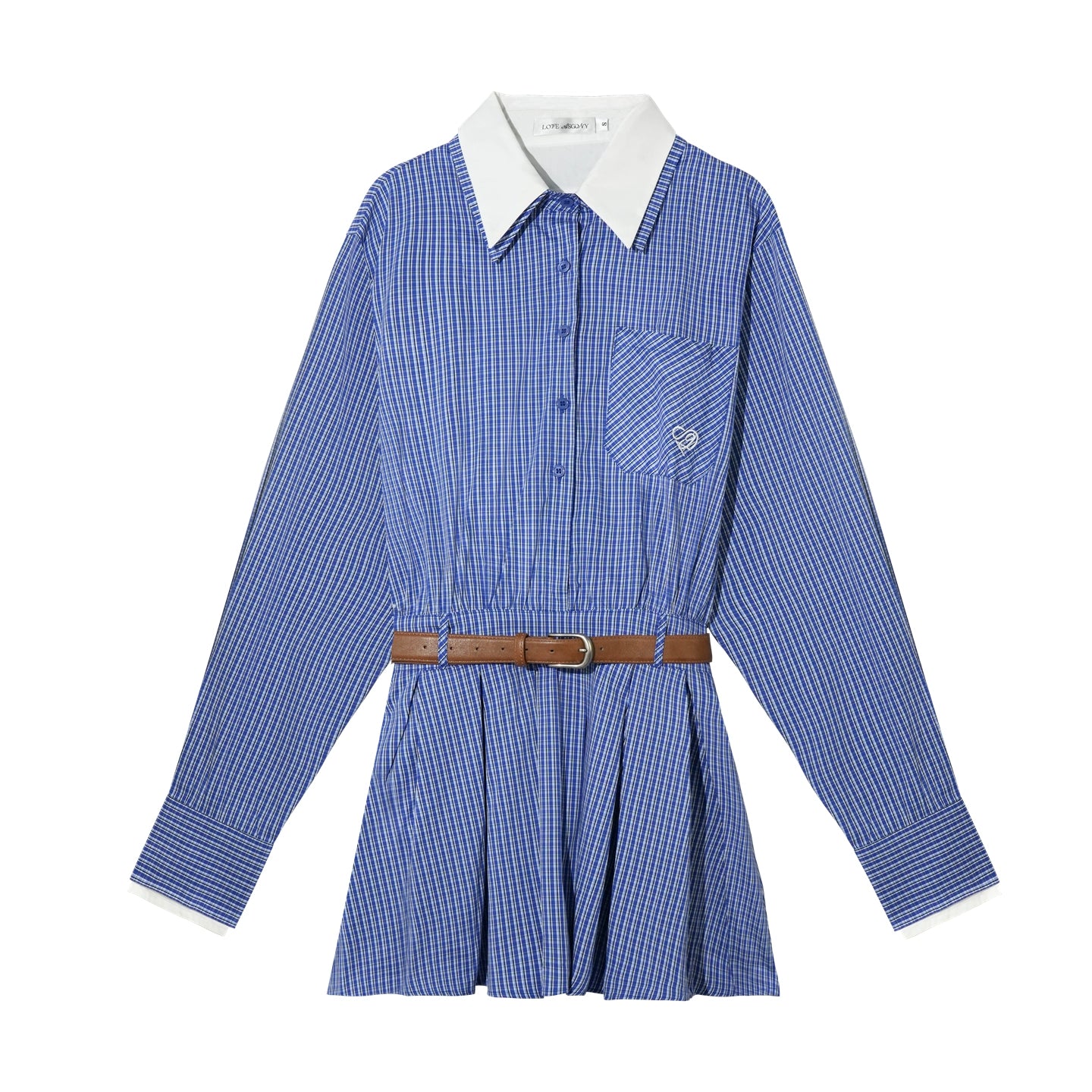 Shawl Fake Two-Piece Waist-Cinching A-Line Dress