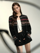 Black & Gray Cardigan Sweater - CHINASQUAD