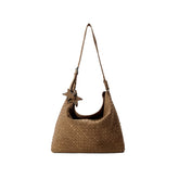 Oversized Woven Suede Tote Shoulder Bag ECODAY