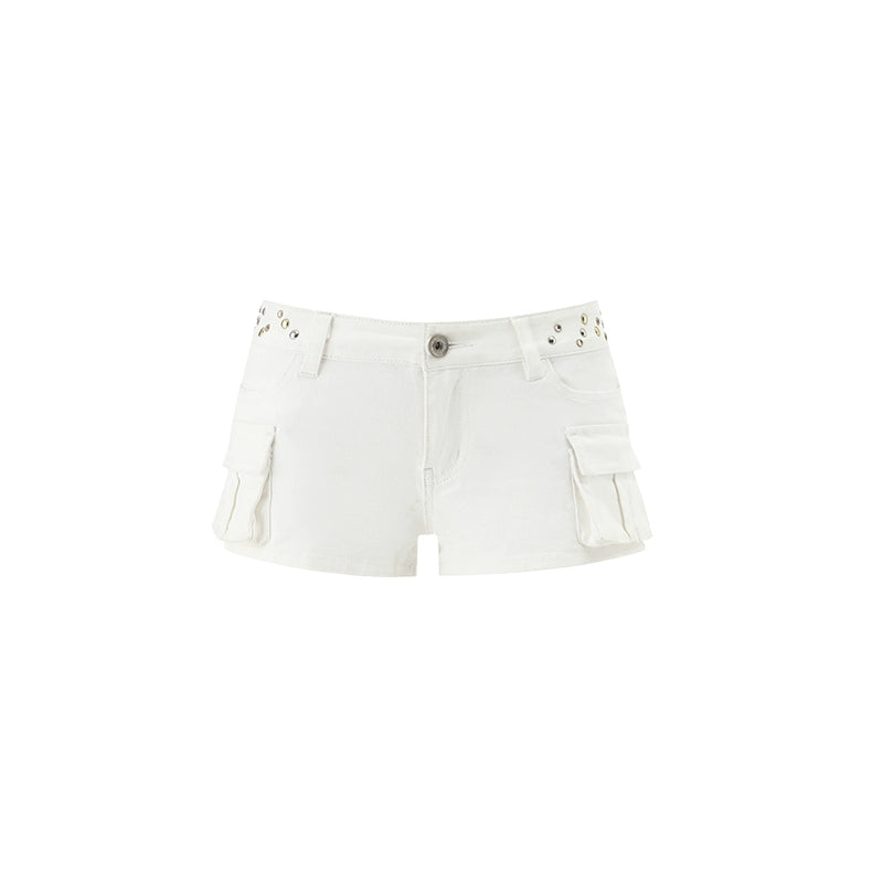 Studded Low-rise Shorts